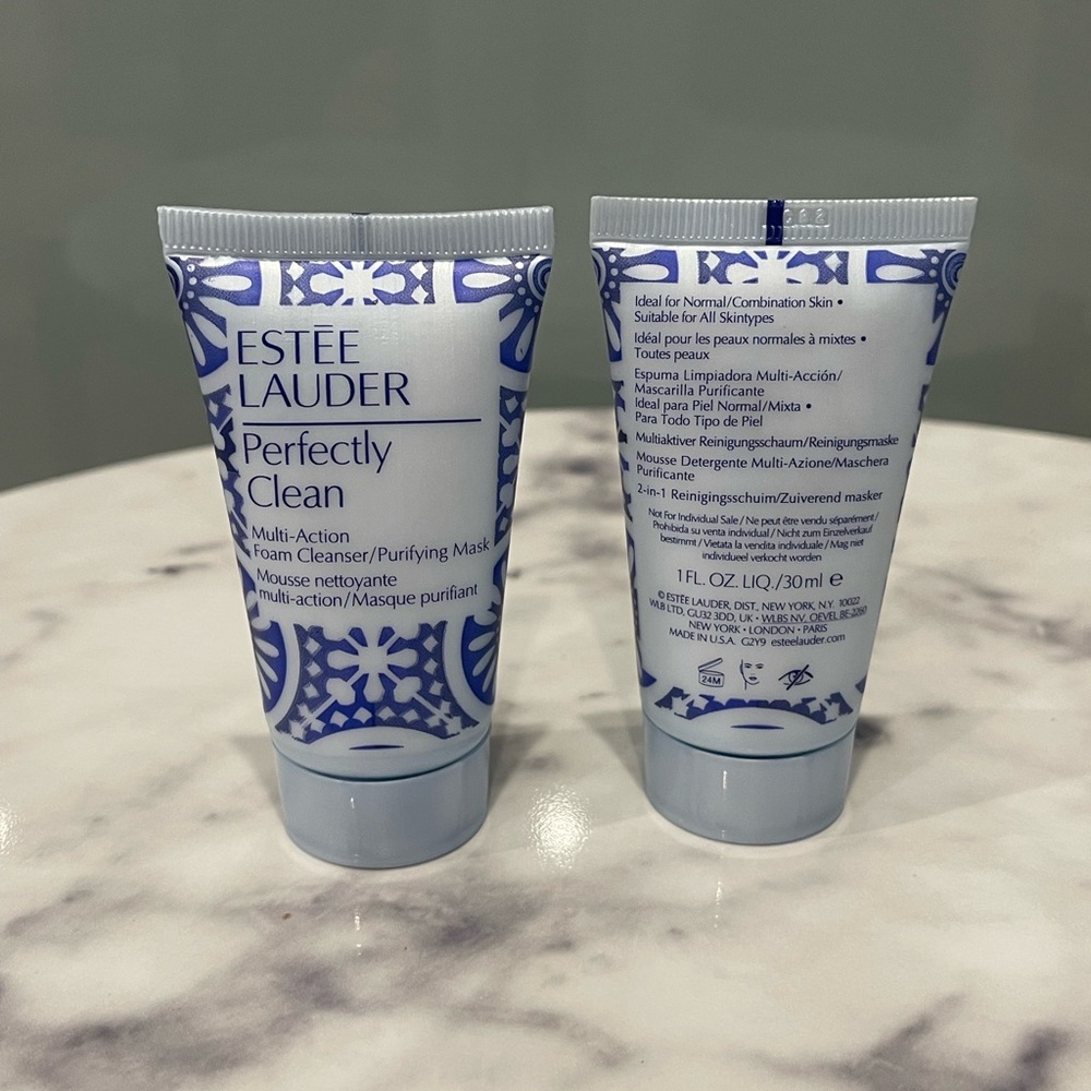 Estée Lauder 
(2) Perfectly Clean Multi-Action Foam Cleanser 1oz unopened unused